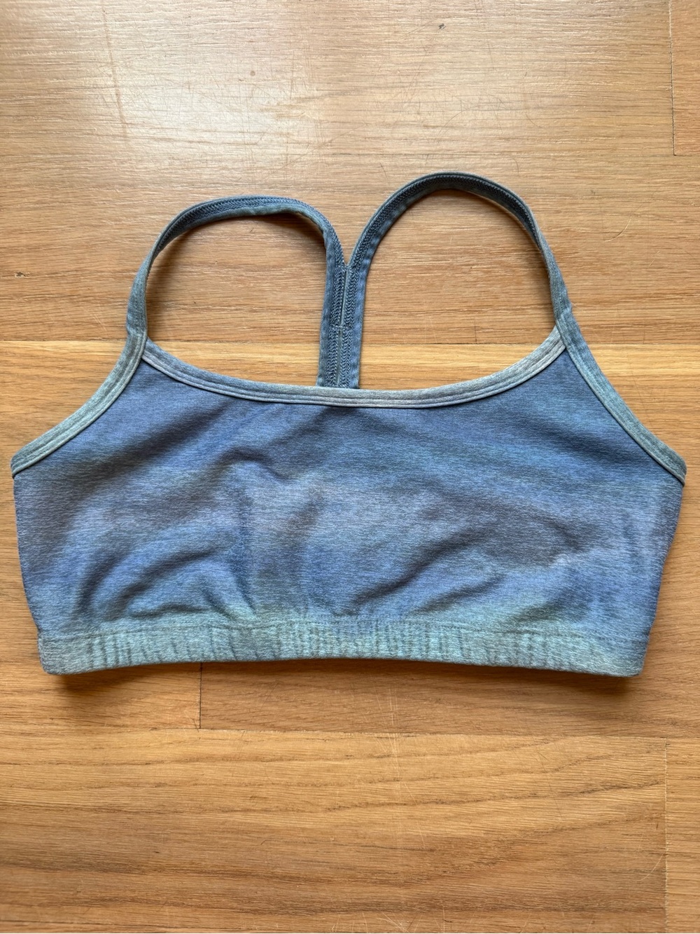 Beyond Yoga Heathered Blue Racerback Bralette